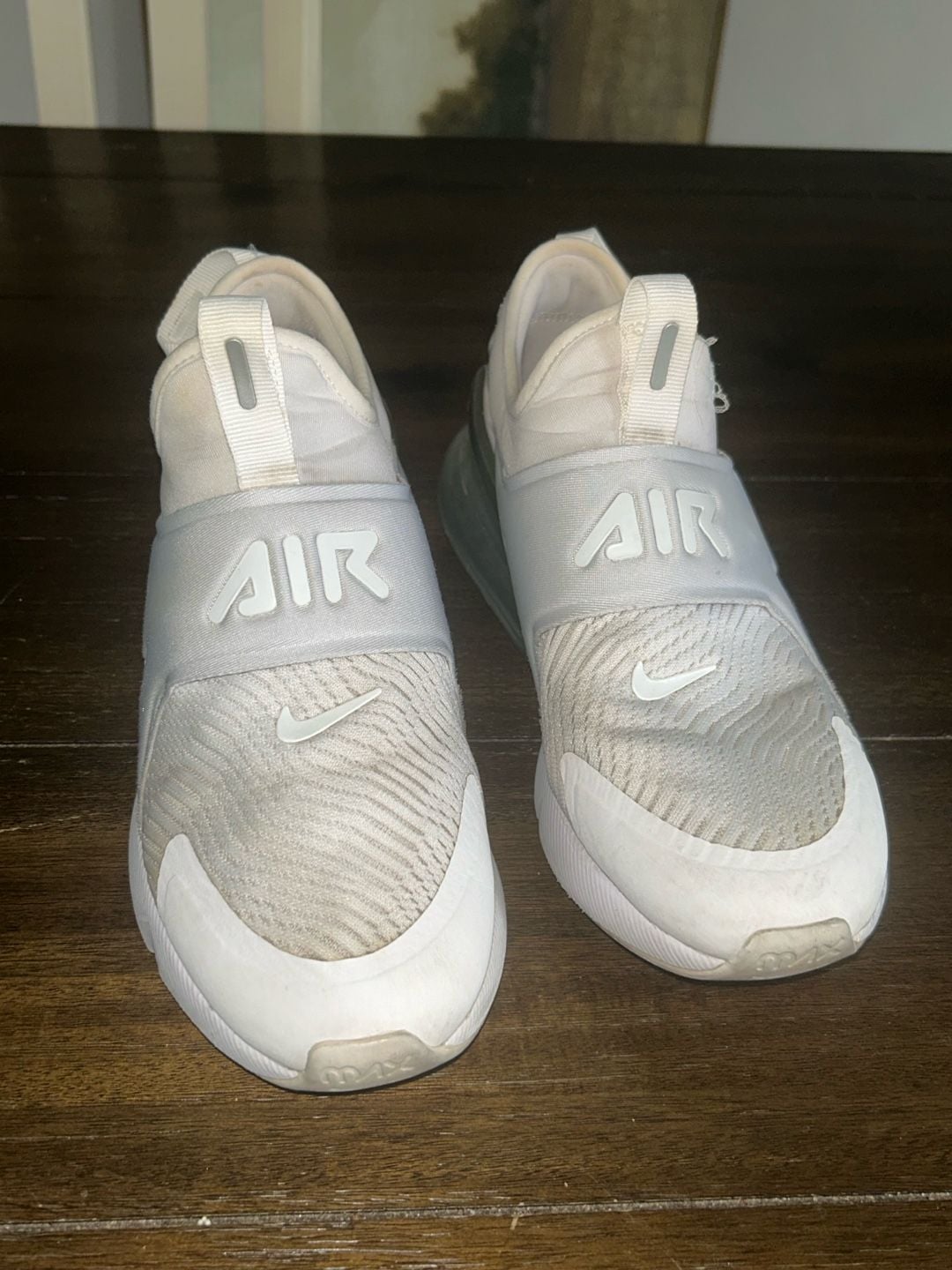 Nike Air Max 270 Extreme GS White Metallic Silver CI1108-100 Size 5Y 3