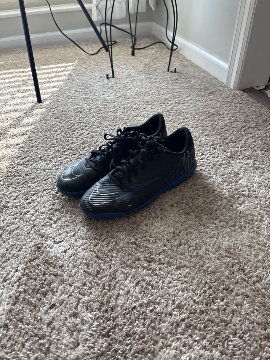 Nike Mercurial Vapor 15 Club TF Turf Soccer Shoes Black Hyper Royal DJ5968-040 4