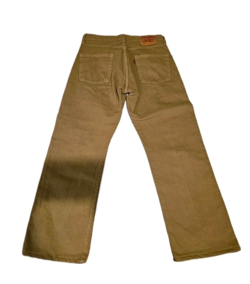 Levi's 501 Original Fit Straight Leg Jeans in Tan Brown W33 L30 3