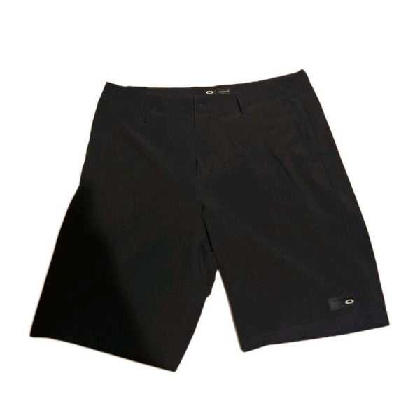 Oakley Men's Regular Fit Flat Front Chino Golf Performance Shorts Black Size 36