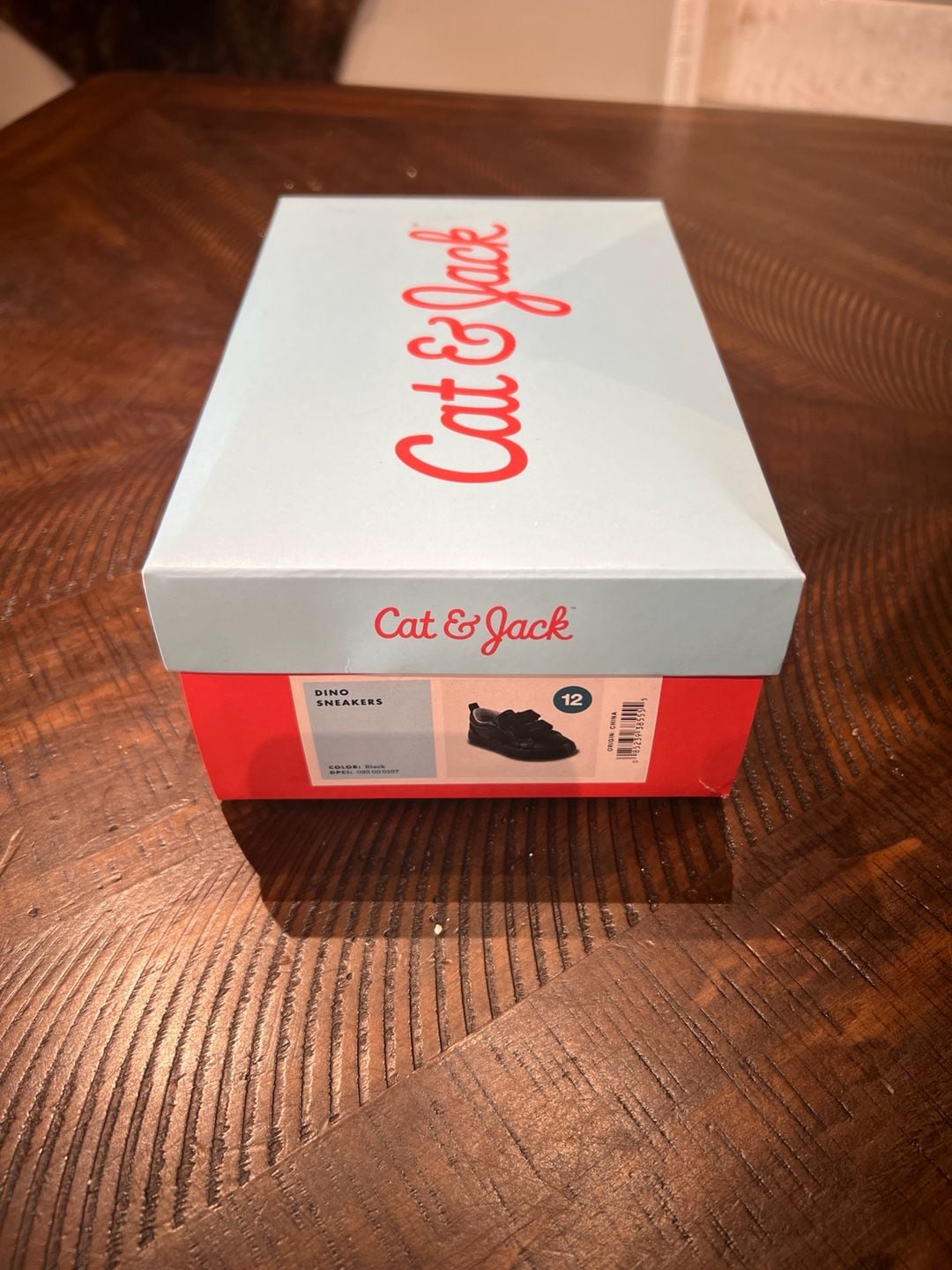 Cat & Jack Kids Dino Sneakers Black Size 12 4