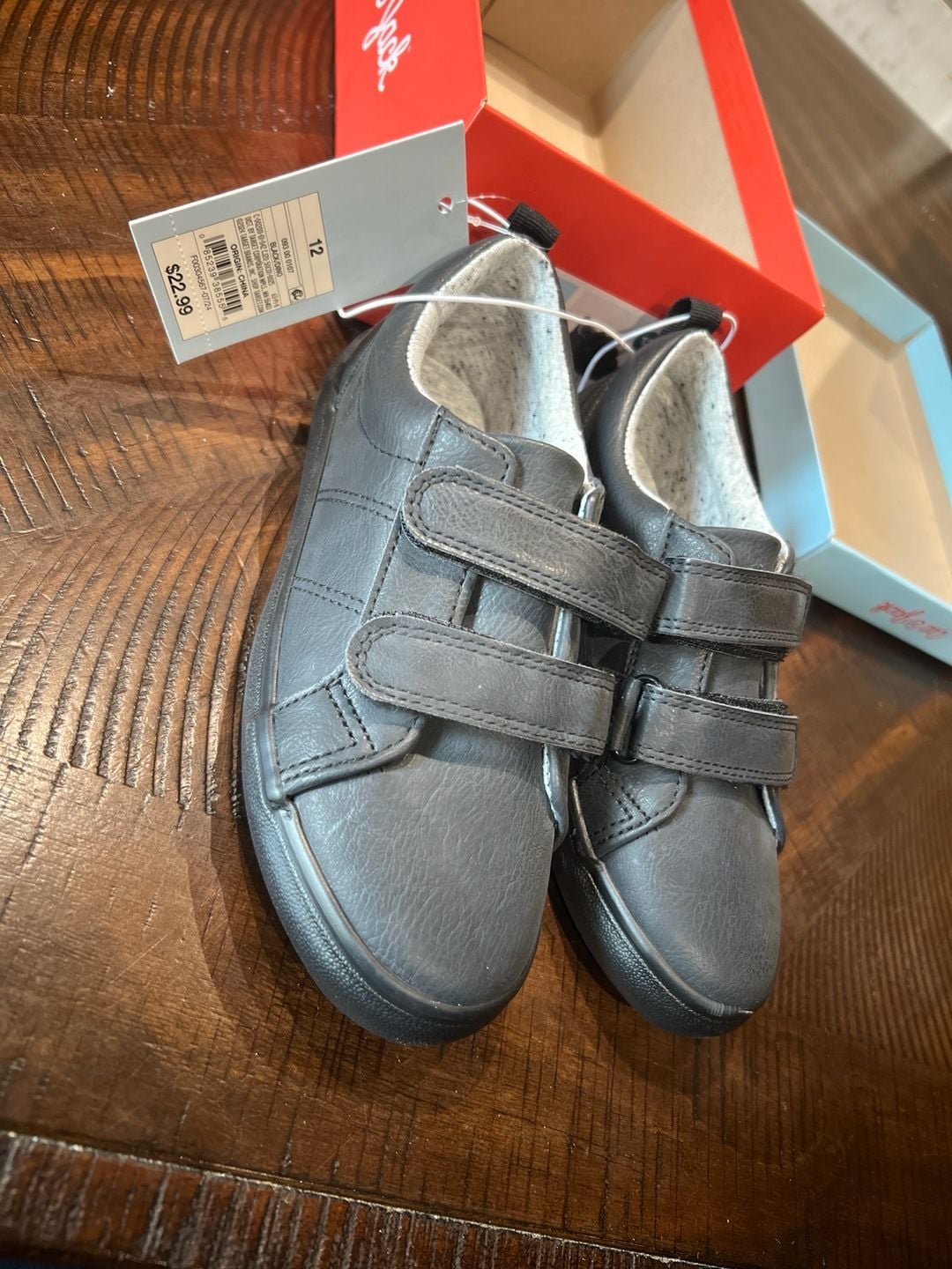Cat & Jack Kids Dino Sneakers Black Size 12 2