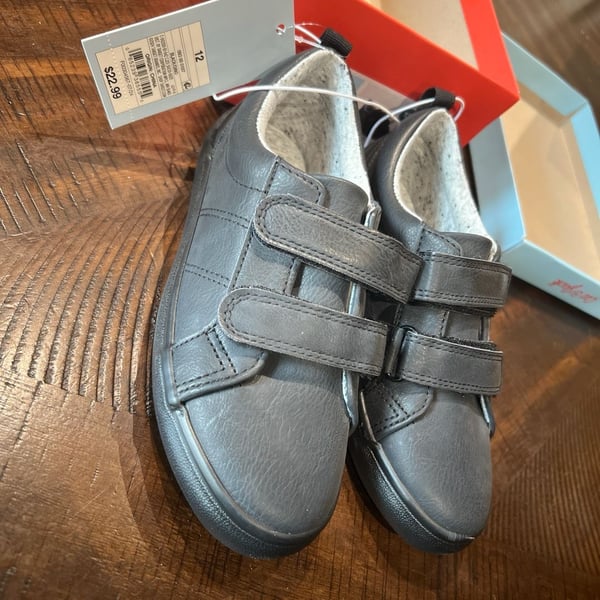 Cat & Jack Kids Dino Sneakers Black Size 12
