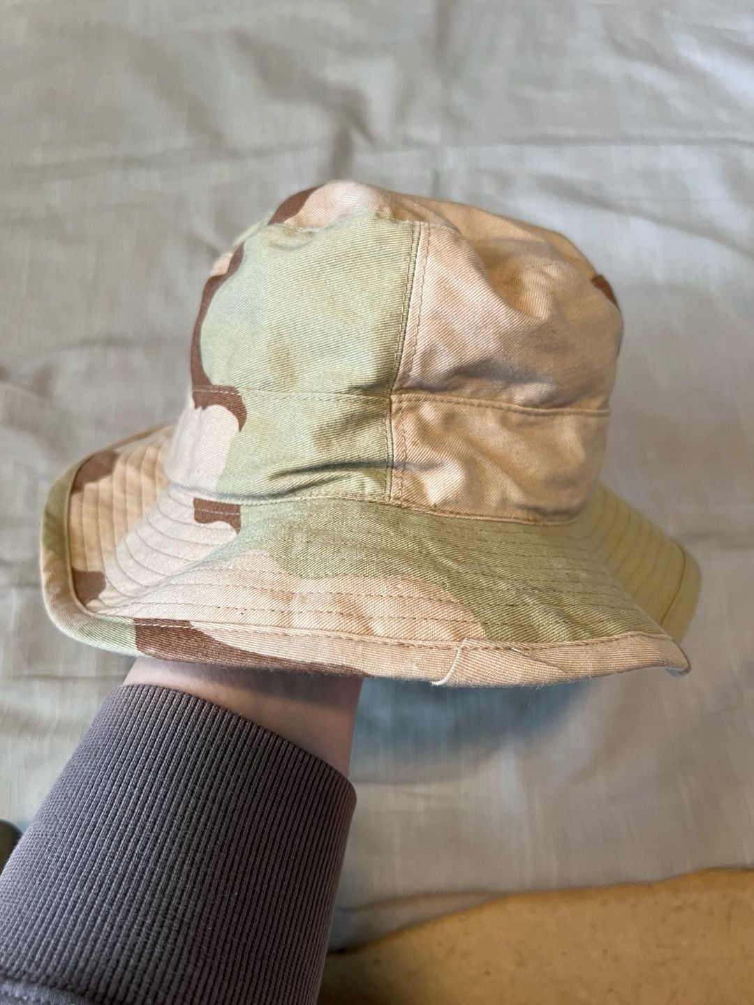 Authentic USGI Military 3-Color Desert Camouflage Boonie Hat 2