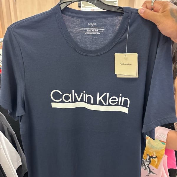 Calvin Klein Men's Sleepwear Graphic Logo T-Shirt - Navy
