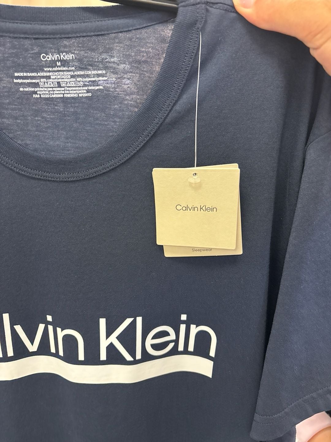 Calvin Klein Men's Sleepwear Graphic Logo T-Shirt - Navy 2