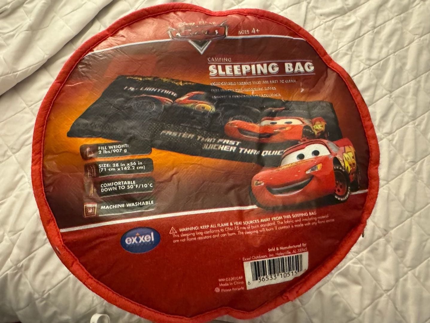 Disney Pixar Cars Lightning McQueen Youth Camping Sleeping Bag 1