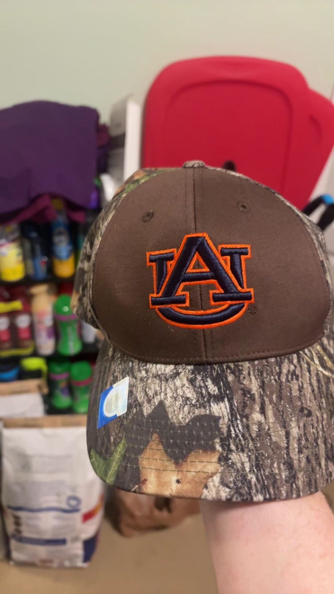 Auburn Tigers NCAA Mossy Oak Camouflage Two-Tone Hat 2