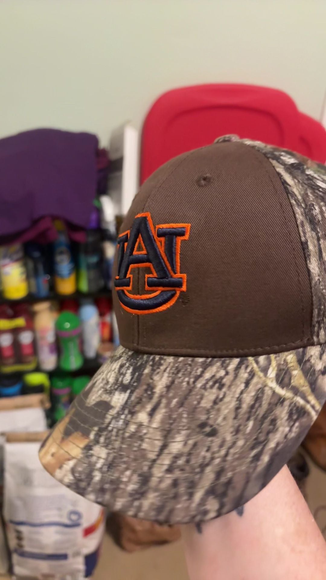 Auburn Tigers NCAA Mossy Oak Camouflage Two-Tone Hat 4