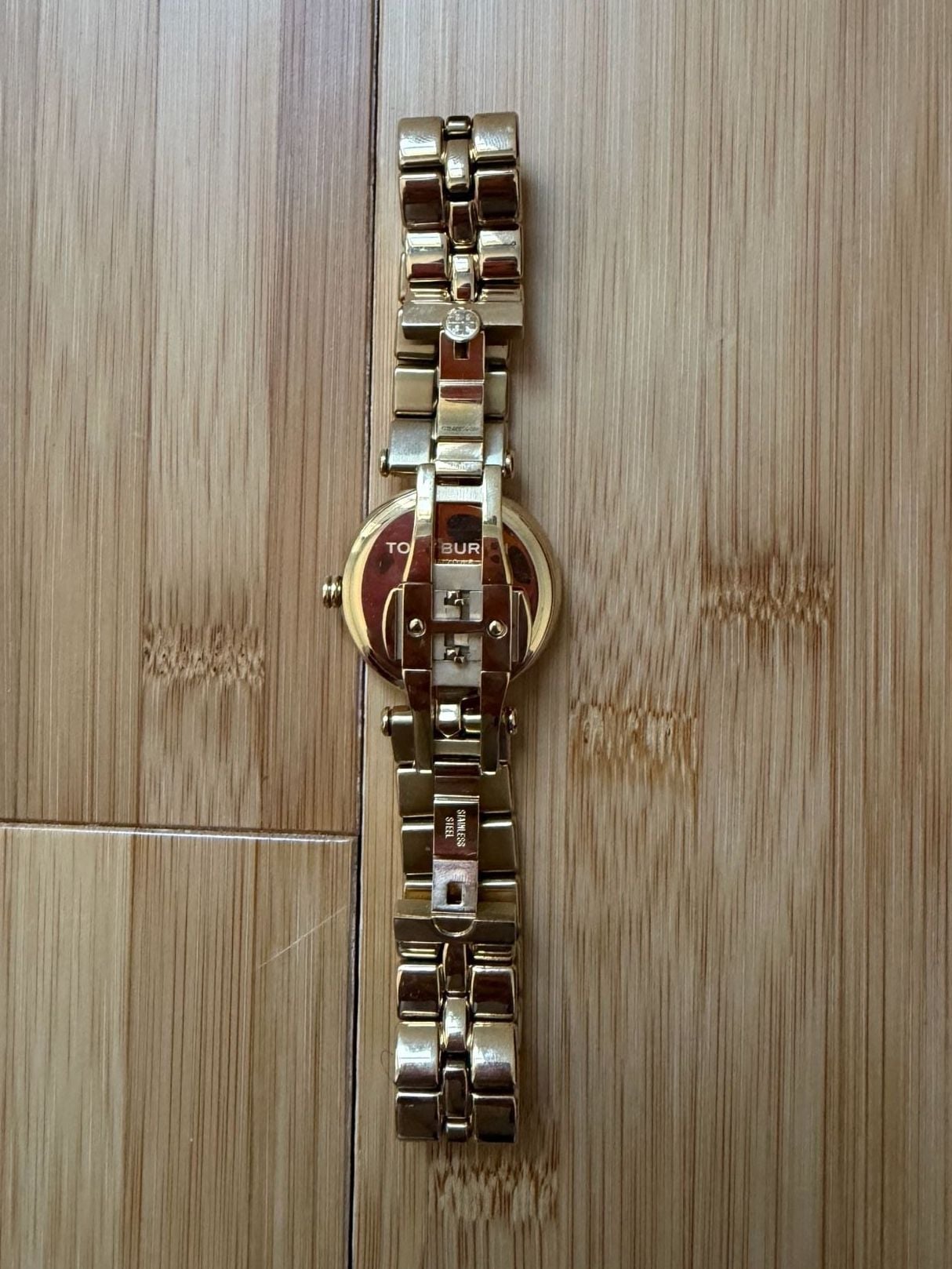Tory Burch Kira Gold-Tone Stainless Steel Bracelet Watch TBW2045 3