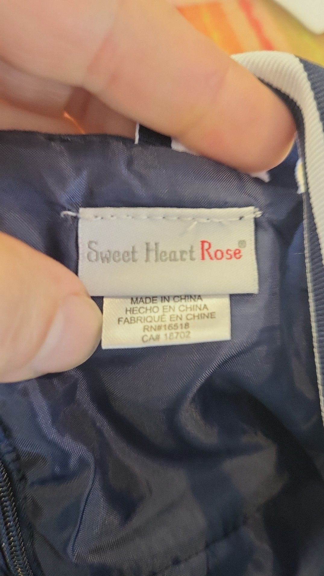 Sweet Heart Rose Toddler Girls Navy Blue Eyelet Daisy Stripe Dress 2T 4