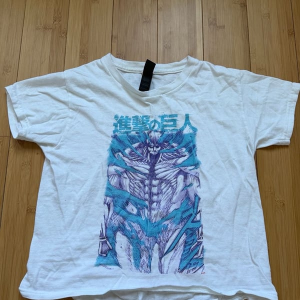 Attack On Titan Armored Titan Overlay Graphic T-Shirt Youth XS