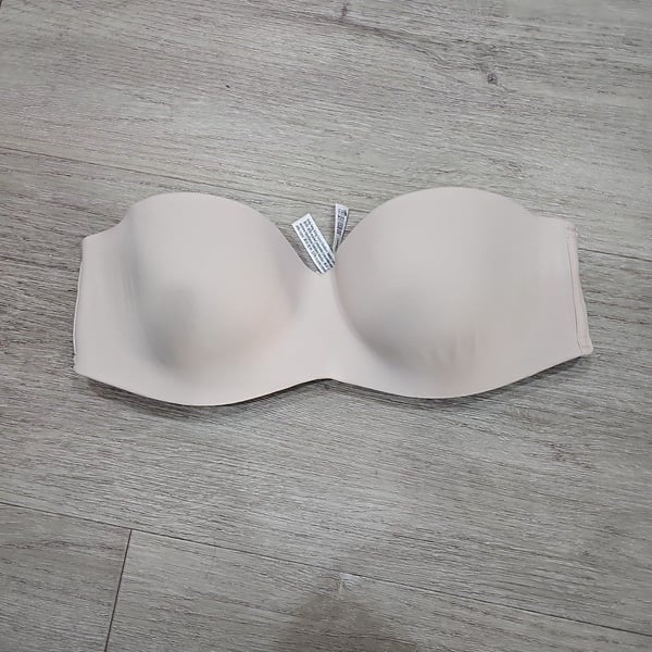 PINK Wear Everywhere Lightly Lined Strapless Bra in Nude Bra