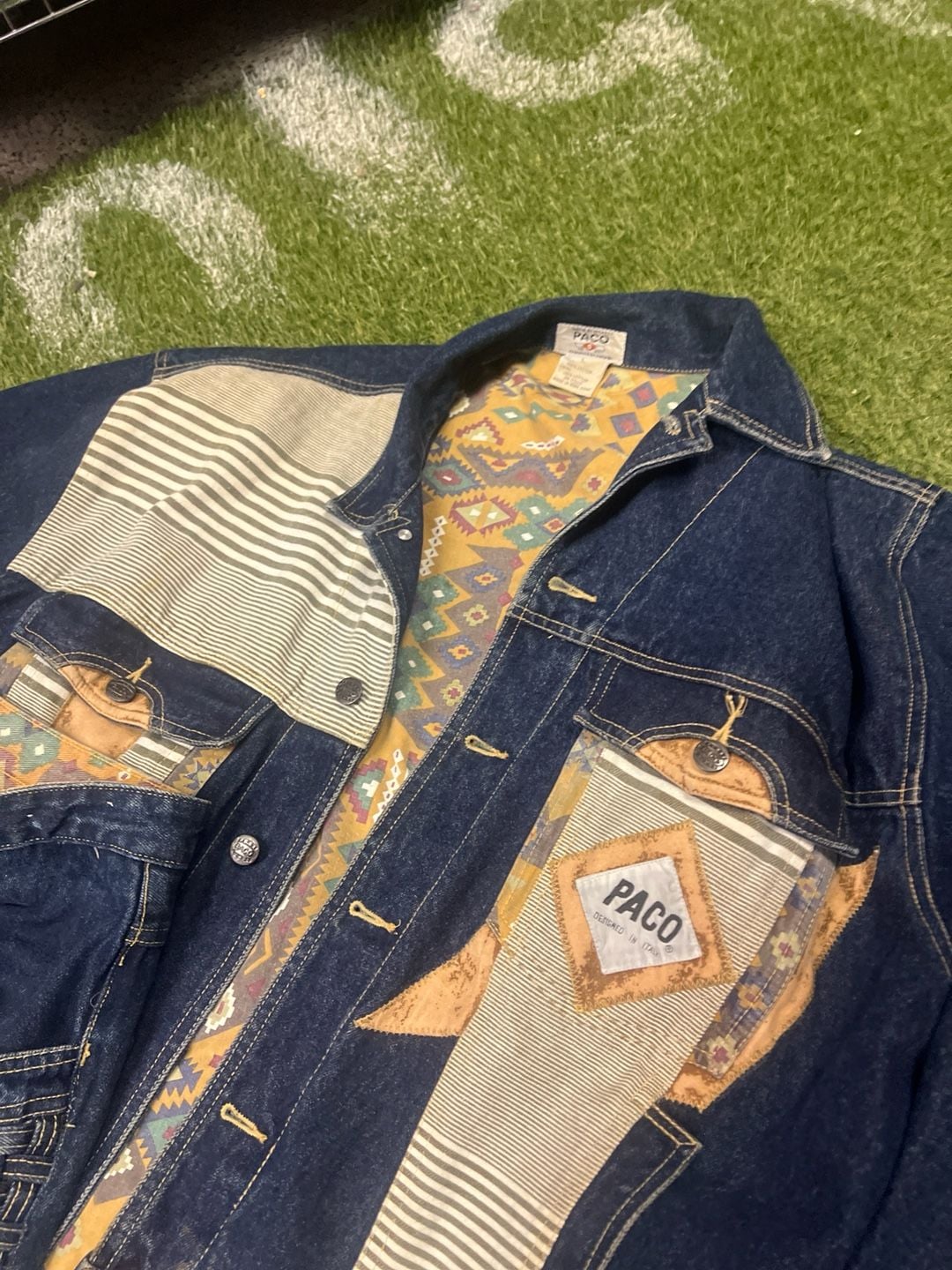 Vintage Paco Patchwork Denim Two Piece Set Jacket and Jeans 7