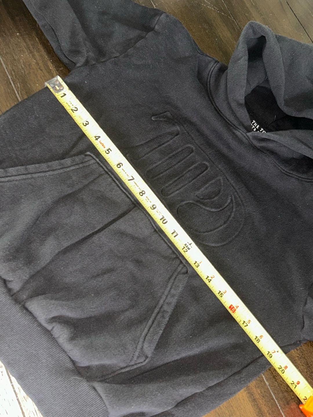 Taylor Swift The Tortured Poets Department Black Embossed TTPD Hoodie Size Small 4