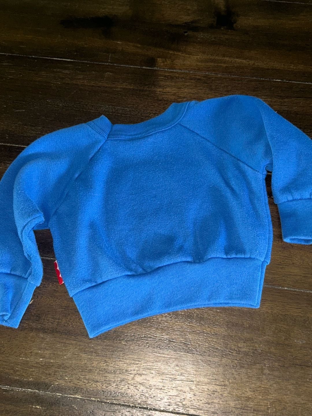 Vintage 1980s Fisher-Price Teddy Bear with Balloons Blue Baby Sweatshirt 12 Months 5