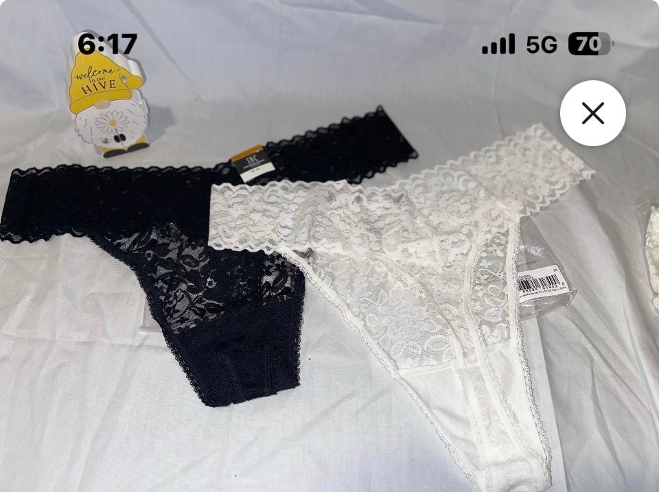 INC International Concepts Floral Lace Thong Panties Set of 2 1