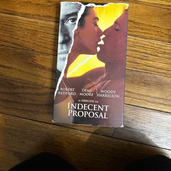 Indecent Proposal (VHS, 1993) Robert Redford, Demi Moore, Woody Harrelson