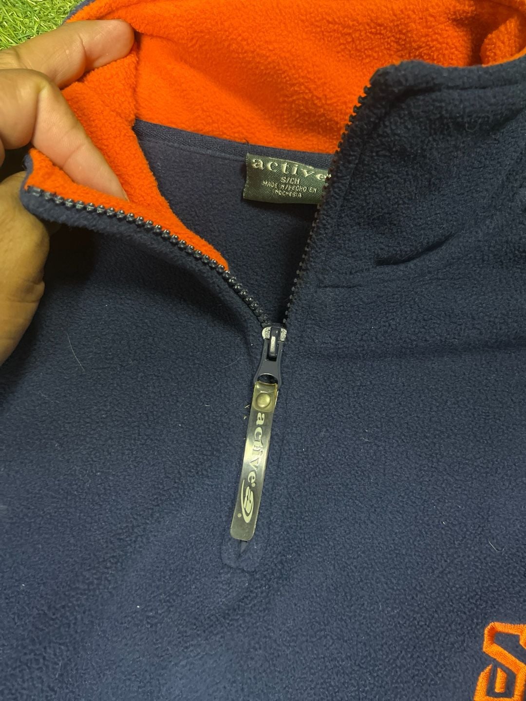Vintage Active Syracuse Orange NCAA 1/4 Zip Fleece Pullover Jacket 4