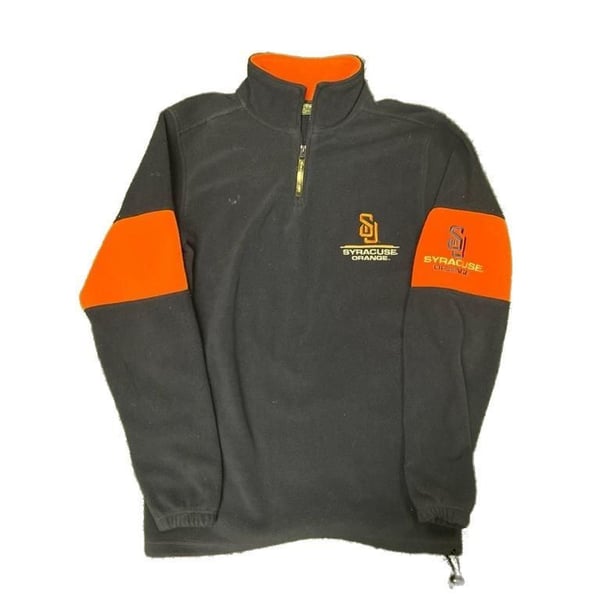 Vintage Active Syracuse Orange NCAA 1/4 Zip Fleece Pullover Jacket