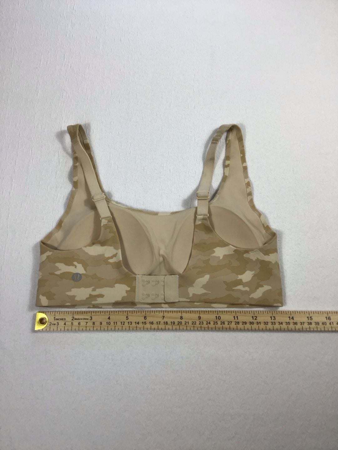 Lululemon Alignment Straight Strap Bra Heritage 365 Camo Beige 8 A/B 9
