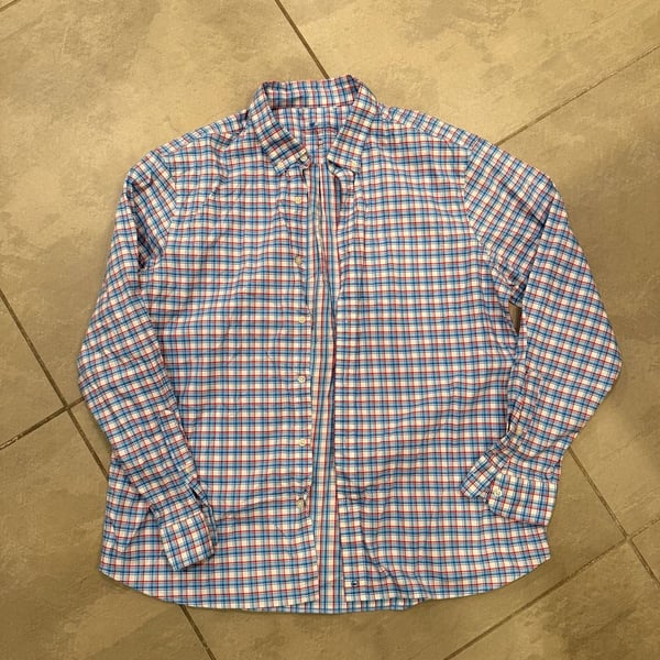 Vineyard Vines On-The-Go Performance brrrº Plaid Button Down Shirt XL