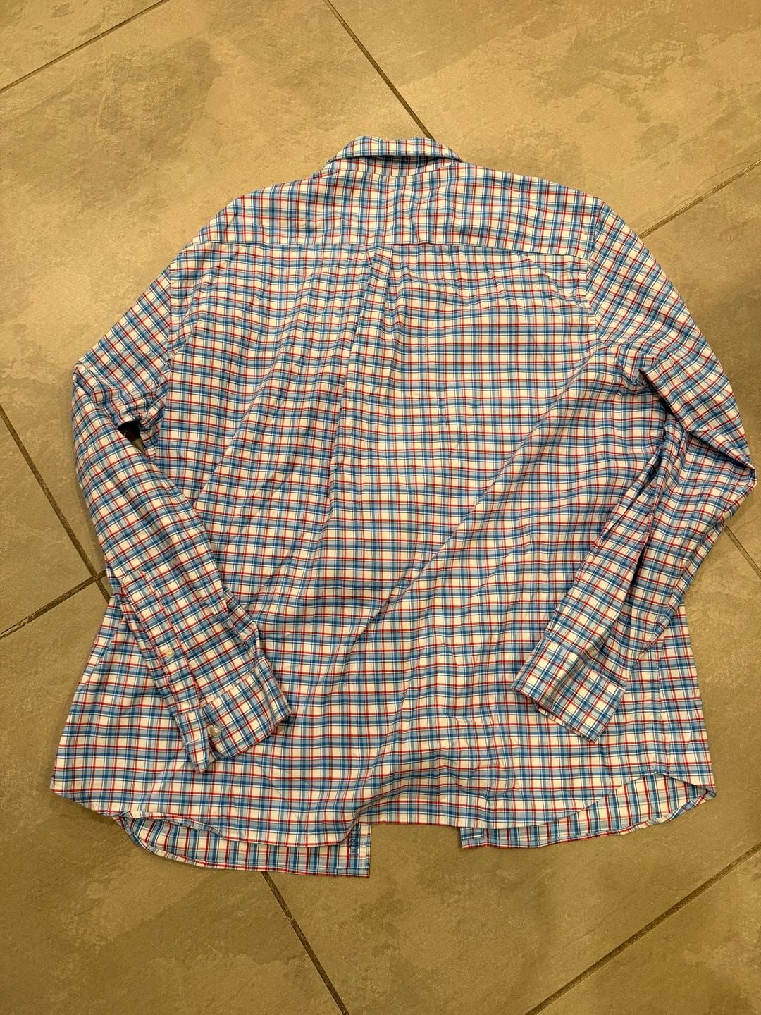 Vineyard Vines On-The-Go Performance brrrº Plaid Button Down Shirt XL 6