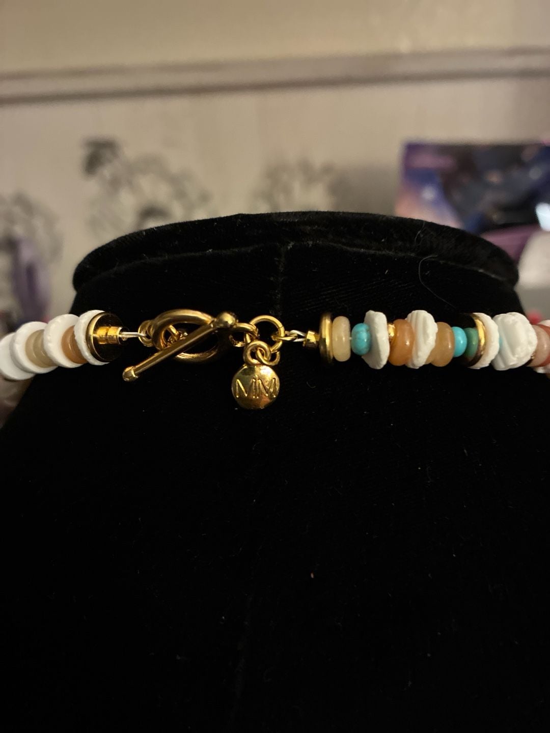 Mayamar Bold Stone Beaded Mixed Gemstone Necklace 6