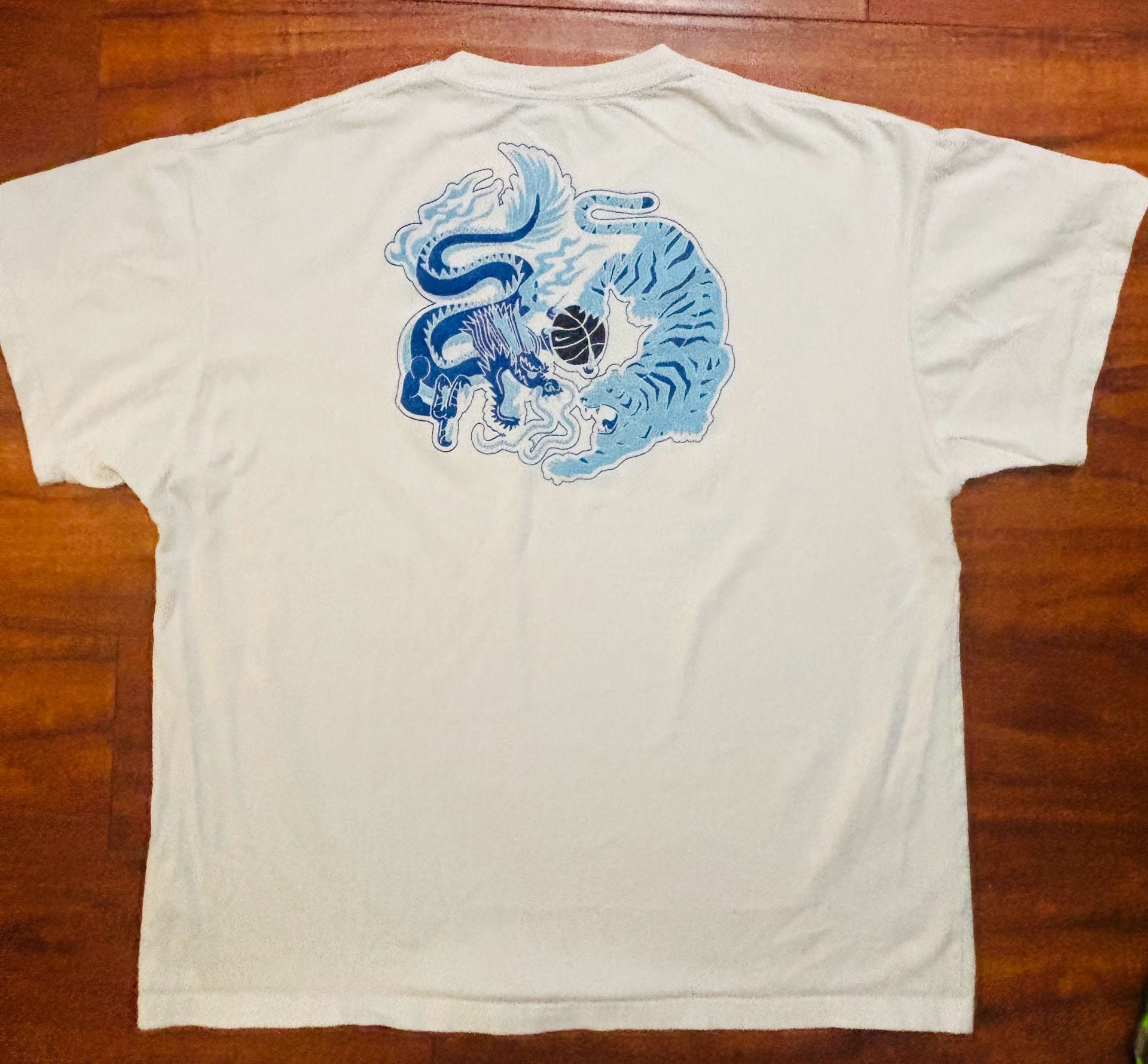 Nike Sportswear Ben Simmons Dragon vs Tiger Graphic T-Shirt White 3