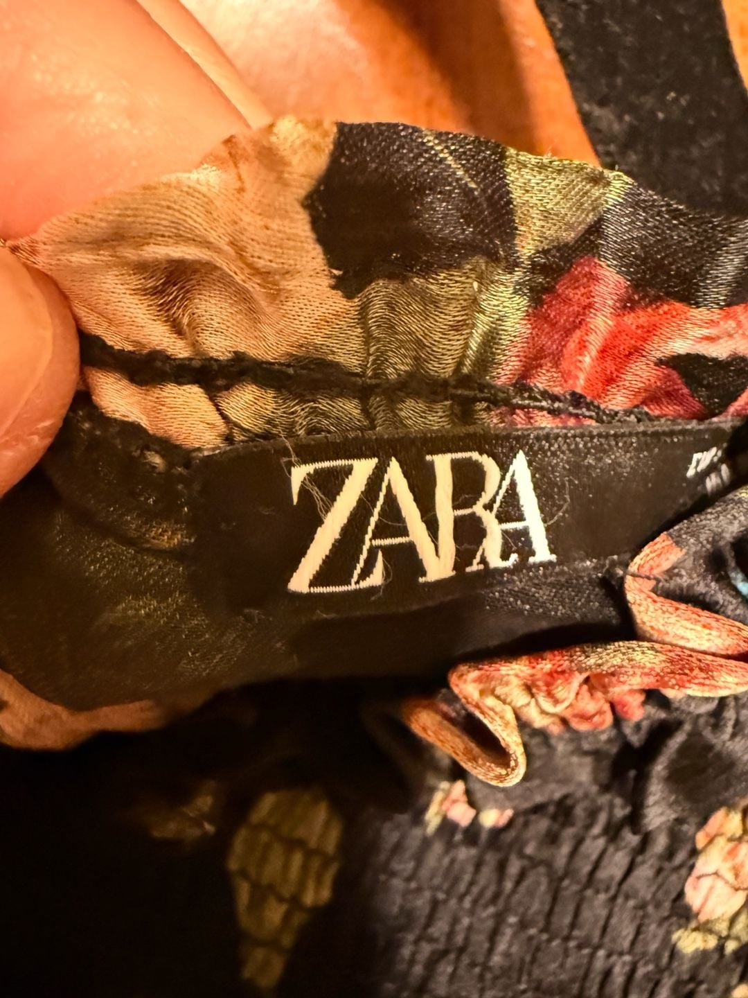 ZARA Floral Print Smocked High Neck Mini Jumpsuit Romper 7