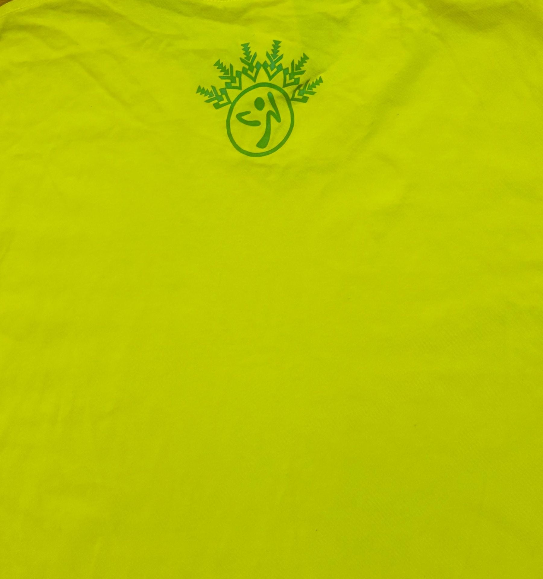 Zumba Dance Tribe Unisex Workout T-Shirt Bright Yellow 6