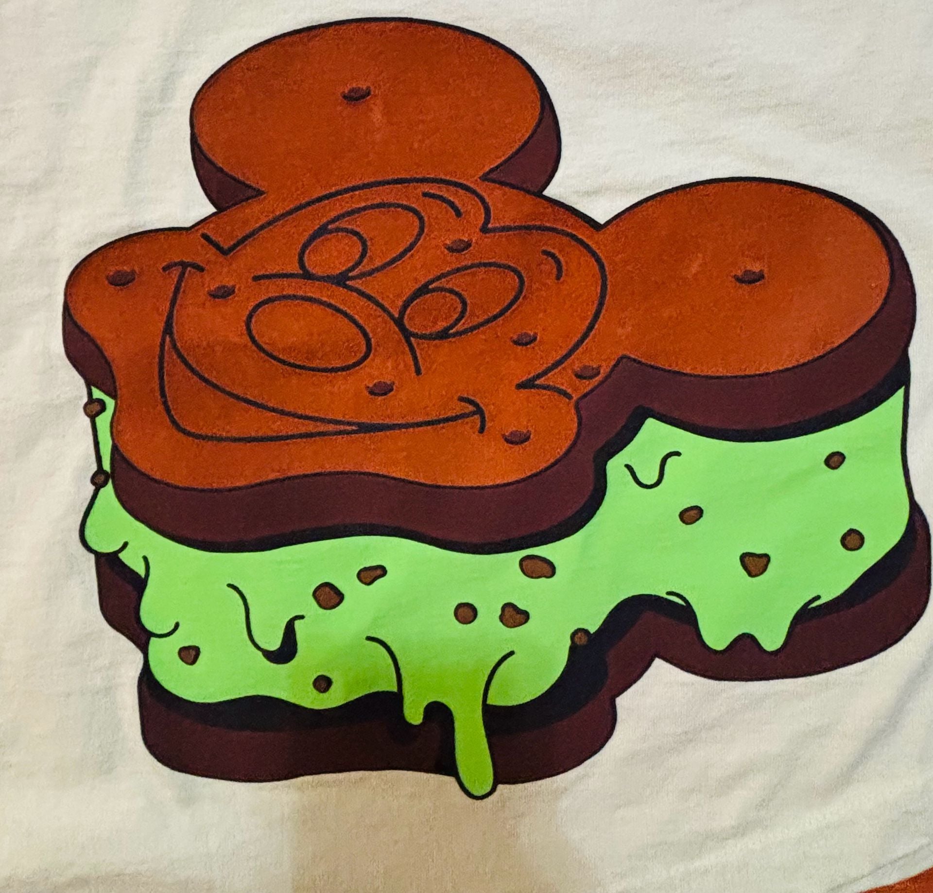 Disneyland Spirit Jersey sz XL Mint Green Chocolate chip Ice cream 7