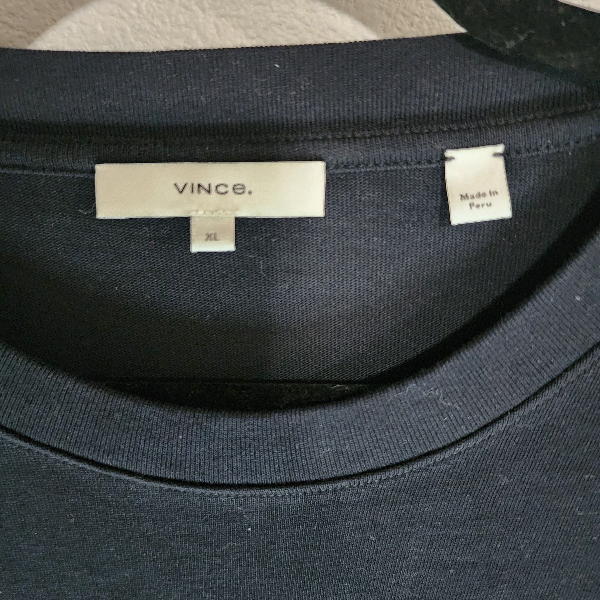 Vince. Black 100% Cotton Short Sleeve Tie-Waist T-Shirt Mini Dress XL 6