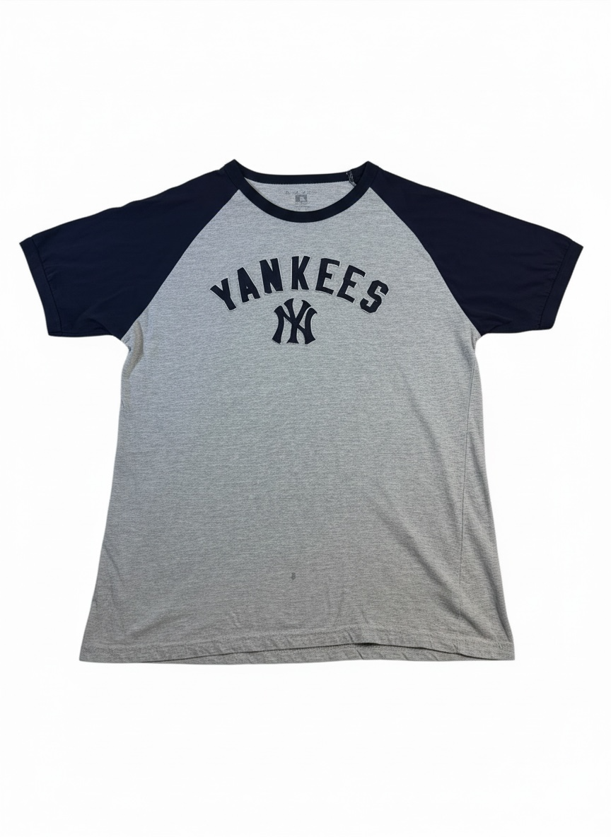 Wright & Ditson New York Yankees Men’s XL Raglan T Shirt Gray Navy MLB 2