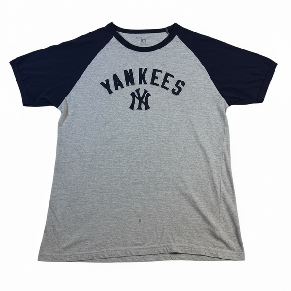 Wright & Ditson New York Yankees Men’s XL Raglan T Shirt Gray Navy MLB