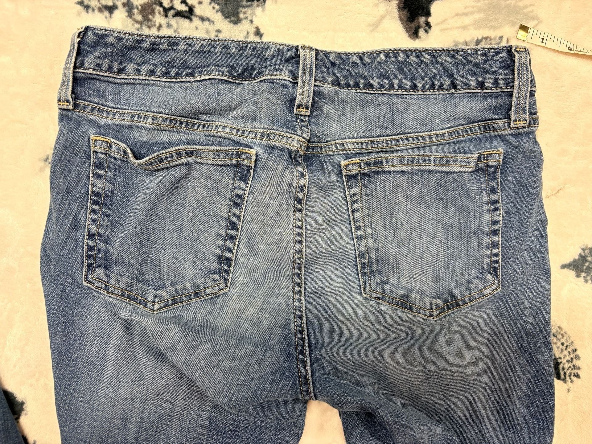 Eddie Bauer Womens Bootcut Jeans Size 8L Long Medium Wash Denim Classic Fit 3