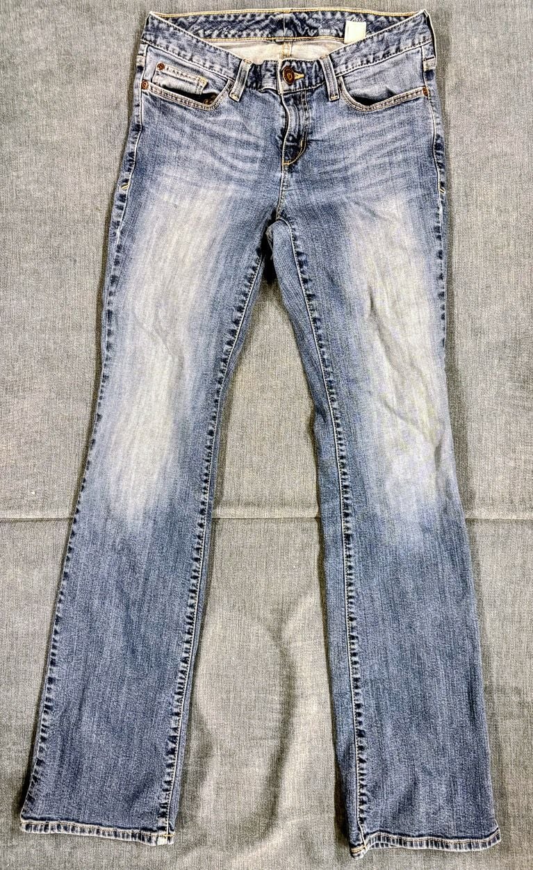 Eddie Bauer Womens Bootcut Jeans Size 8L Long Medium Wash Denim Classic Fit 2