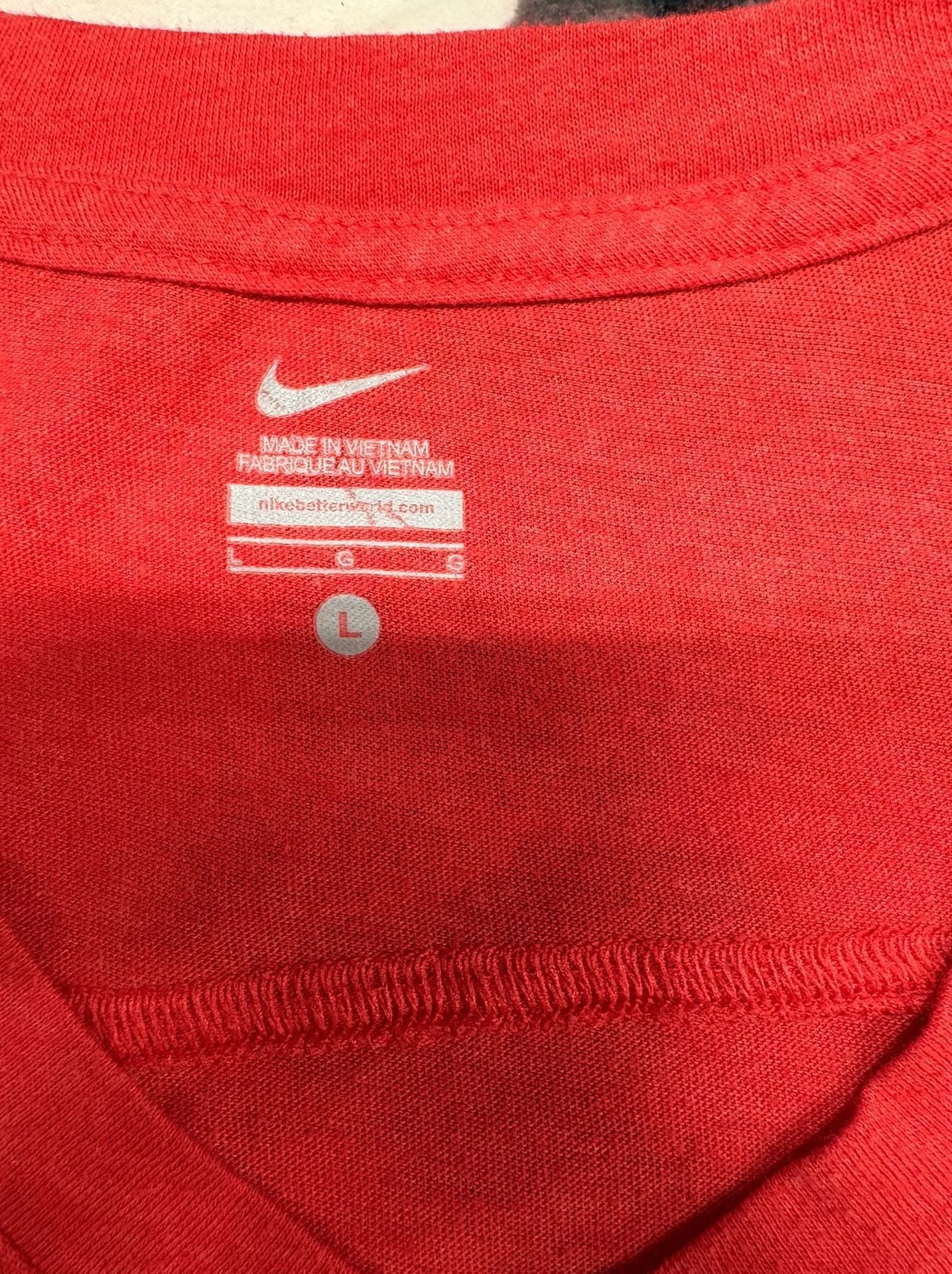 Nike Ohio State Buckeyes Women's Blitz Tri-Blend V-Neck T-Shirt Size L 4