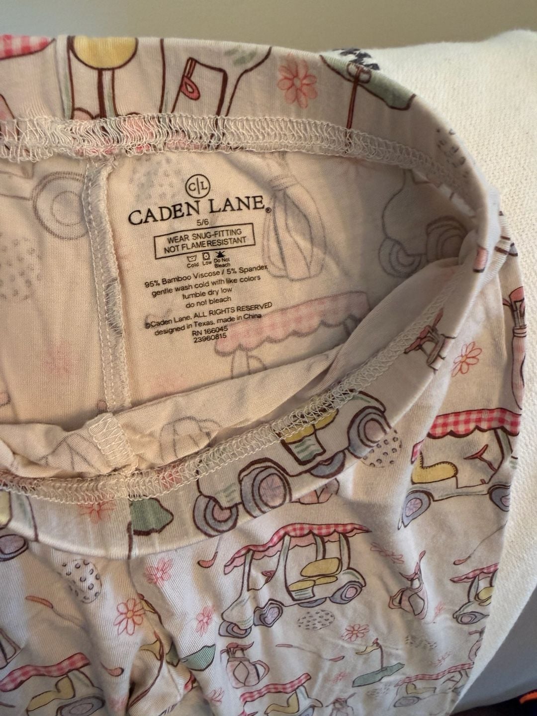Caden Lane Tee Time Golf Two-Piece Bamboo Pajama Set
2