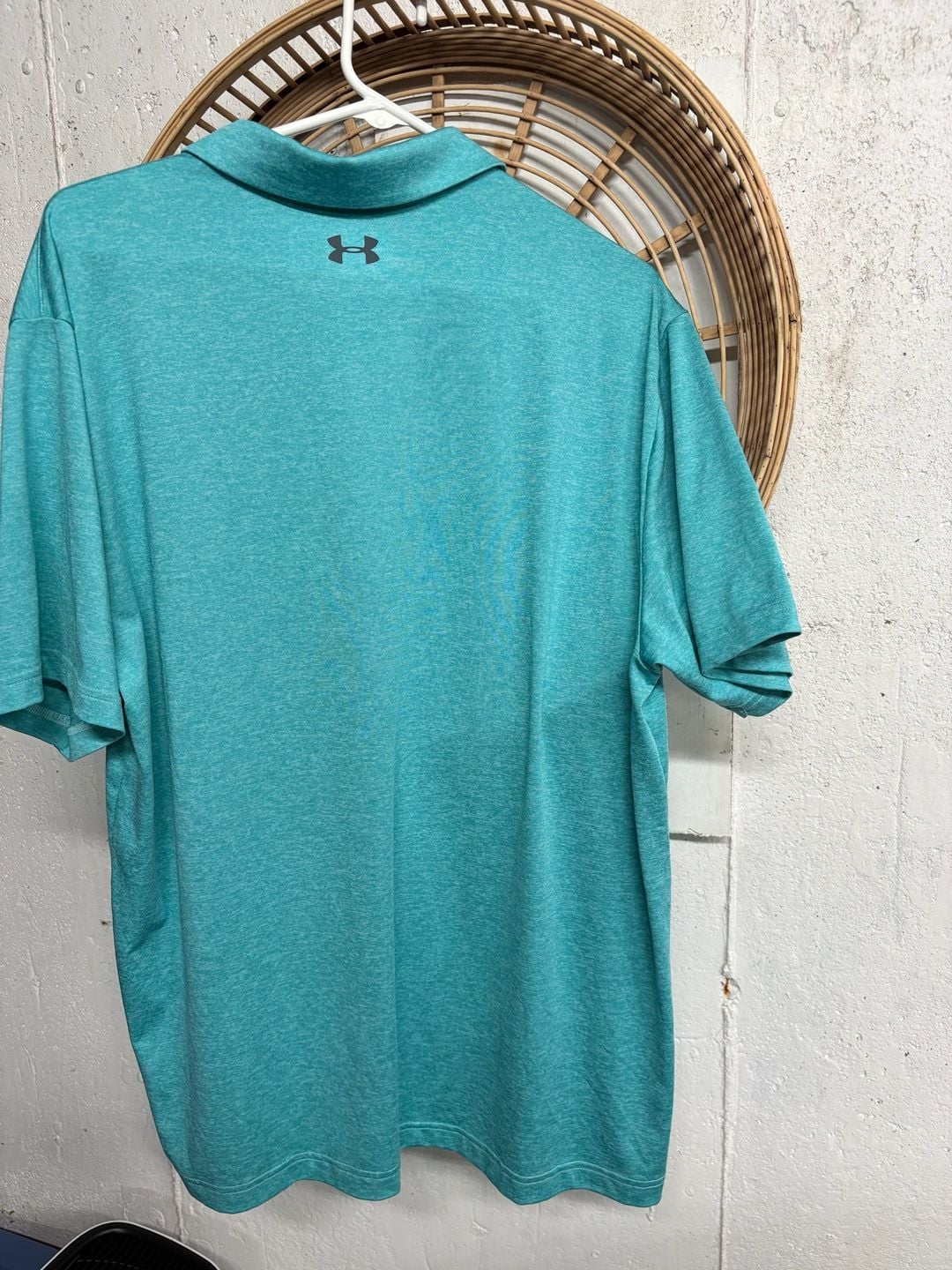 Under Armour Performance The Playoff Polo Heather Teal Green XL 3