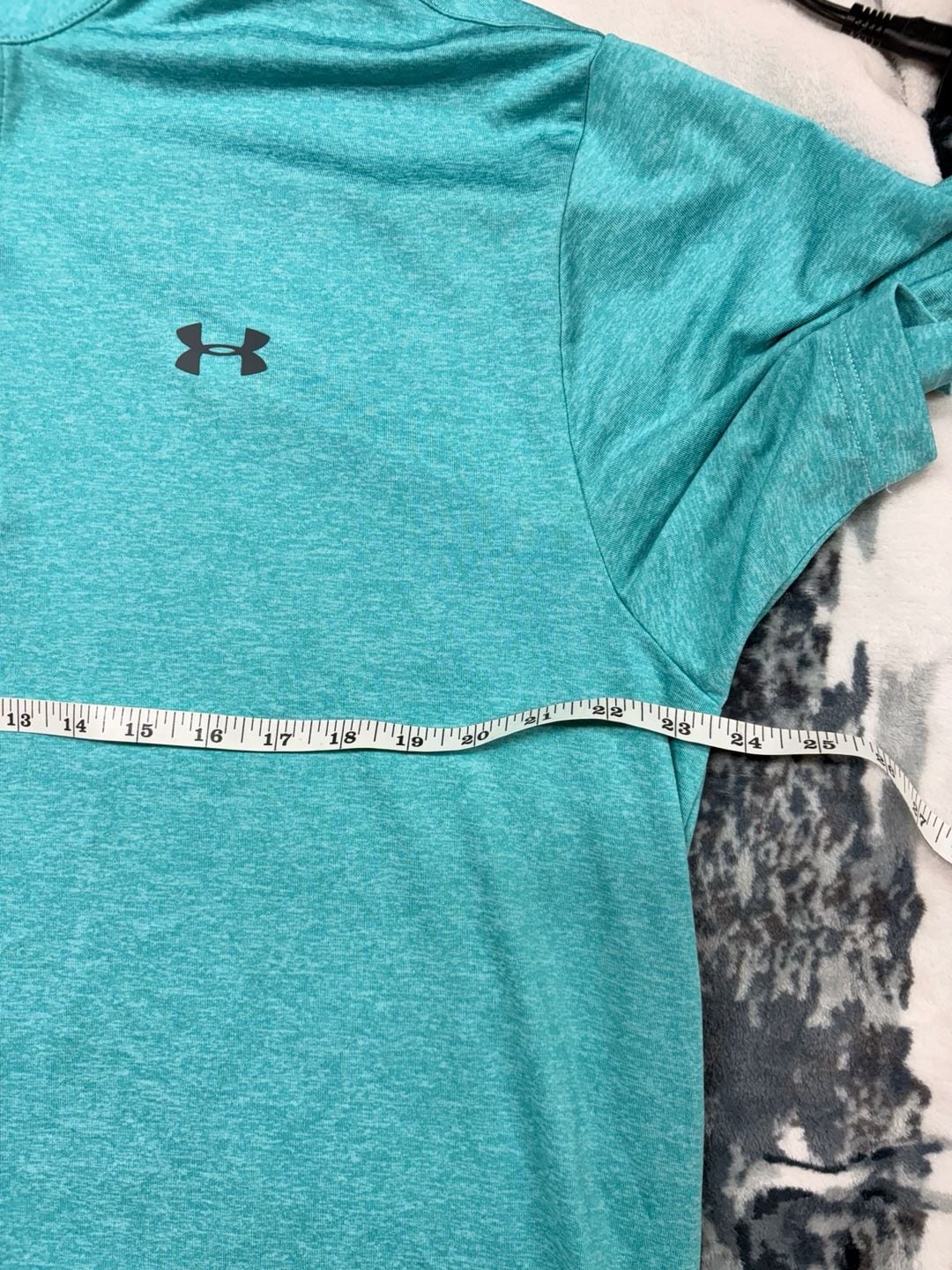 Under Armour Performance The Playoff Polo Heather Teal Green XL 7