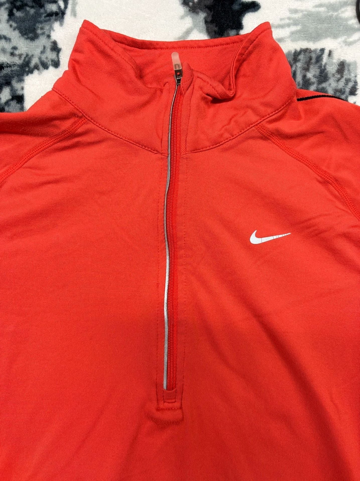 Nike Women's Element Dri-FIT Quarter-Zip Running Top Orange Small 6