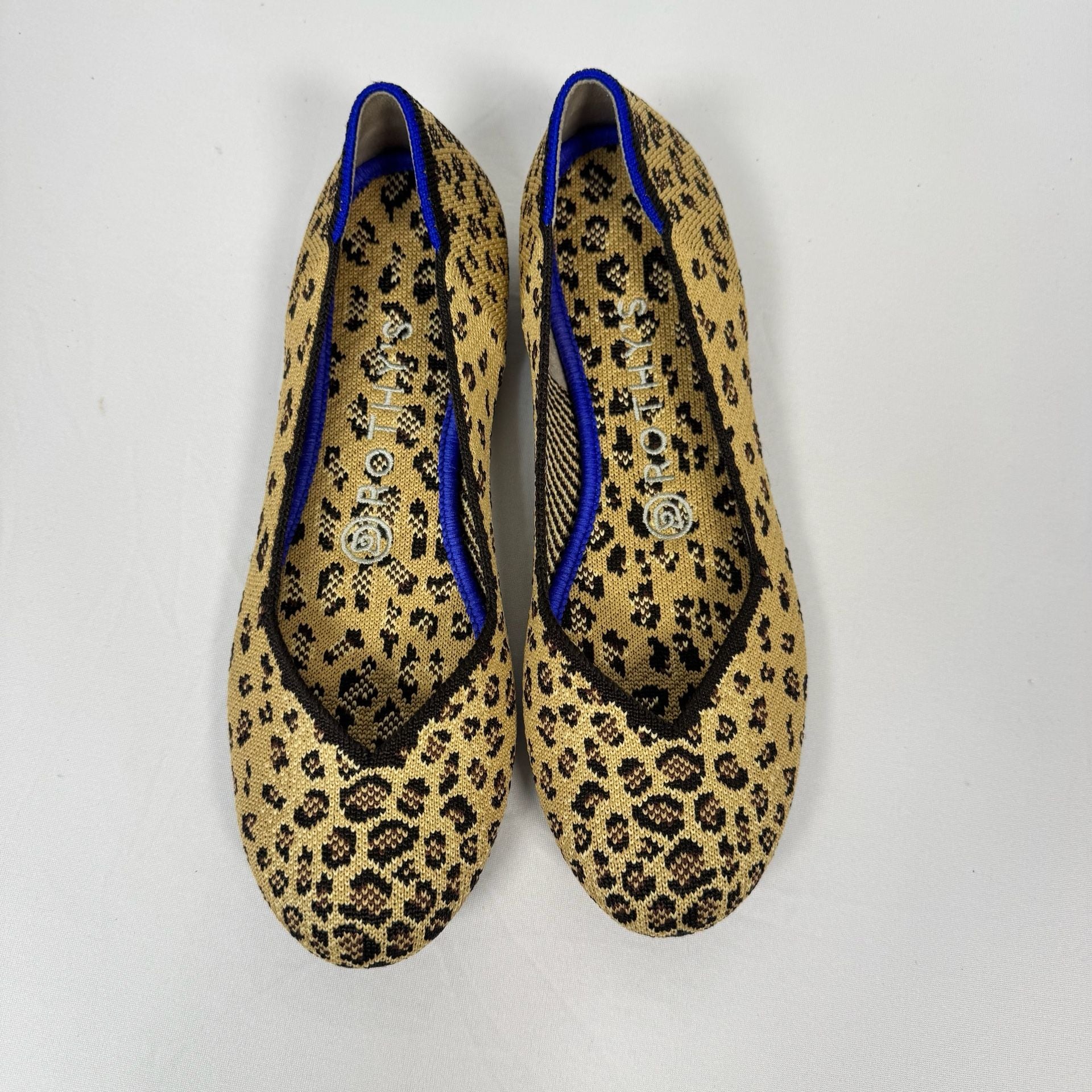 Rothy's The Flat Round Toe Animal Print Leopard Cheetah Ballet Flats 3