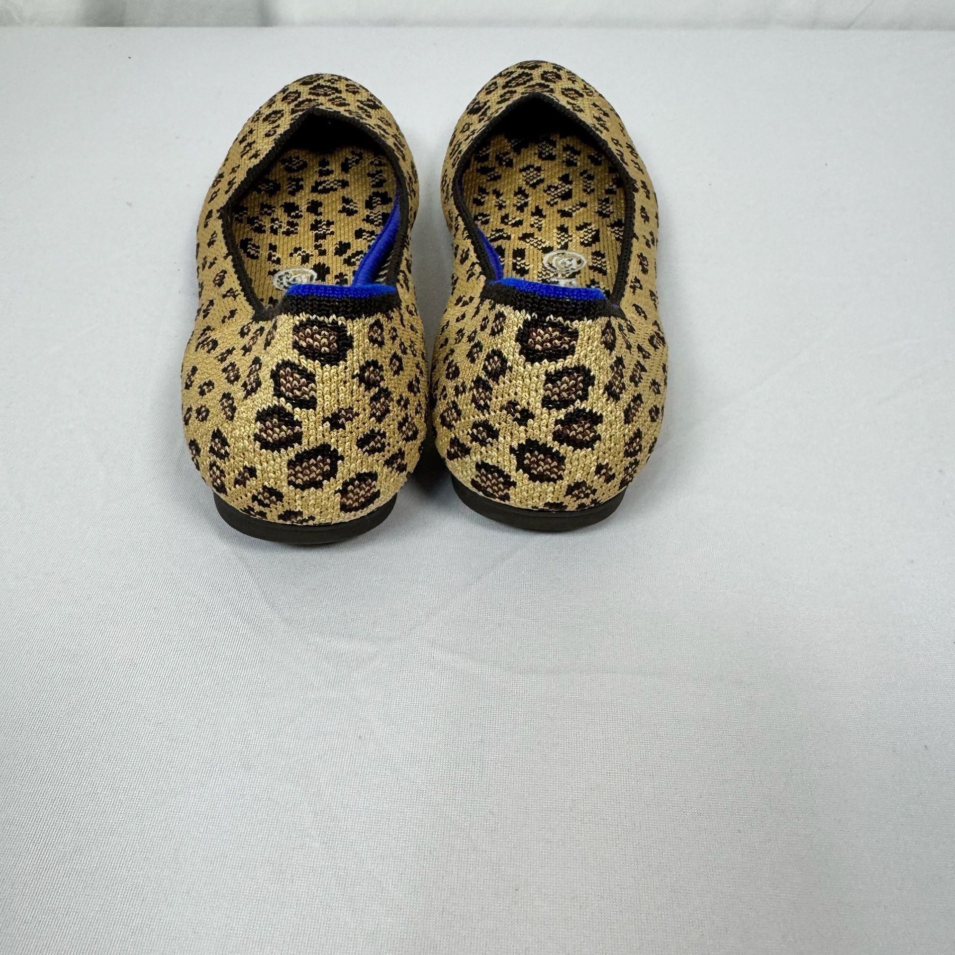 Rothy's The Flat Round Toe Animal Print Leopard Cheetah Ballet Flats 4