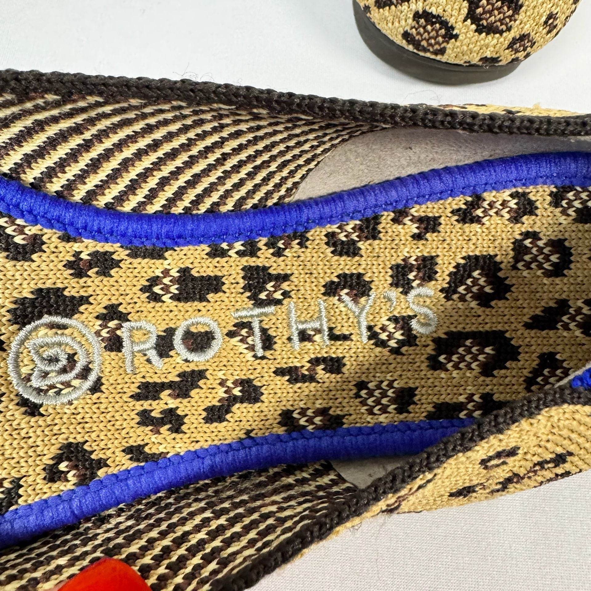 Rothy's The Flat Round Toe Animal Print Leopard Cheetah Ballet Flats 5