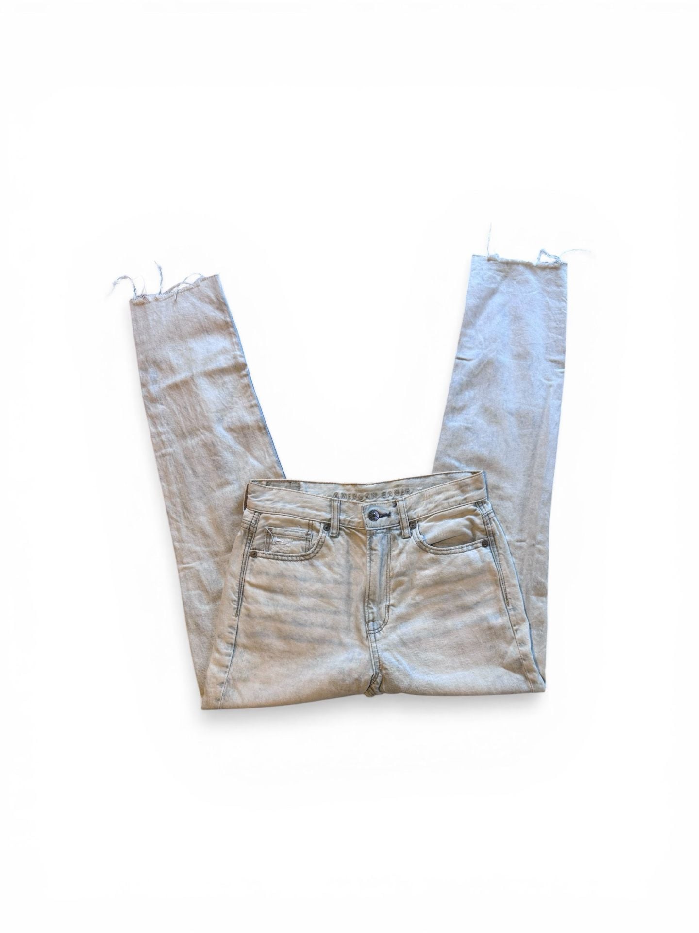 American Eagle Outfitters High-Rise Distressed Mom Jeans Size 2 2