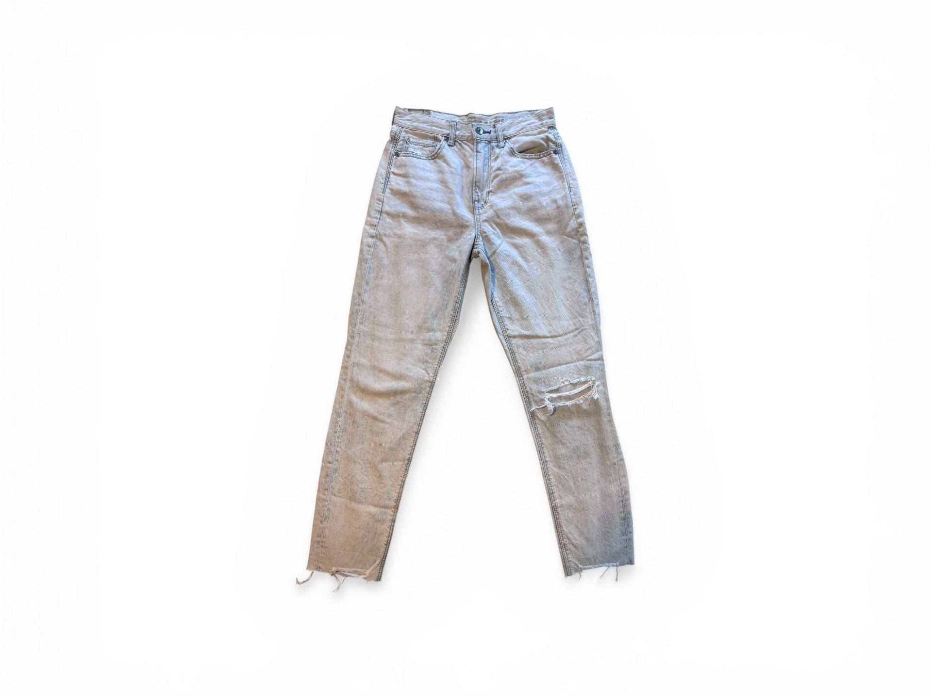 American Eagle Outfitters High-Rise Distressed Mom Jeans Size 2 3