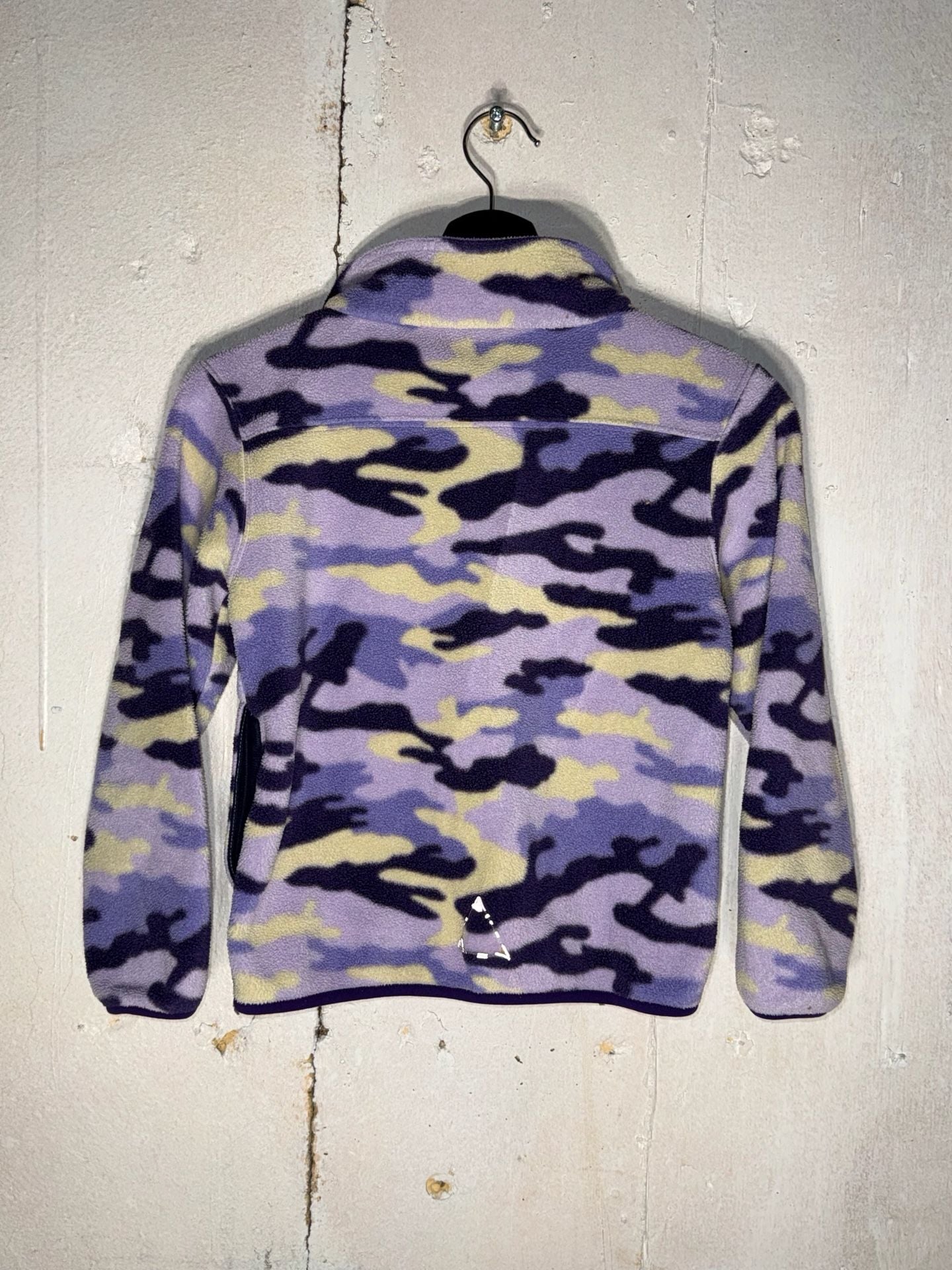 L.L.Bean Youth Girls Purple Camo Full Zip Fleece Jacket Size Small 8 4