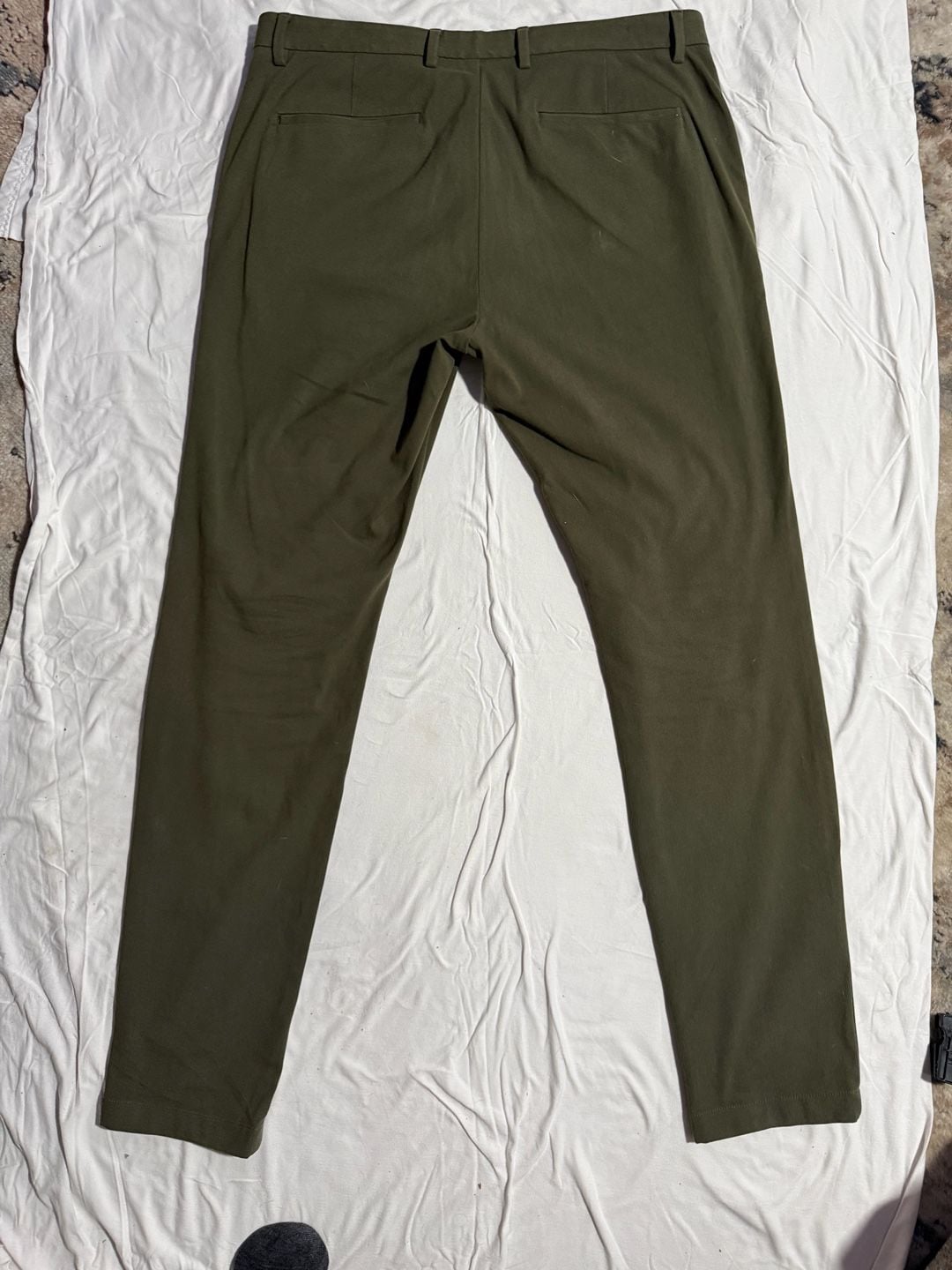 Theory Zaine Slim Fit Bistretch Chino Pants in Dark Olive Green 34 x 32 2