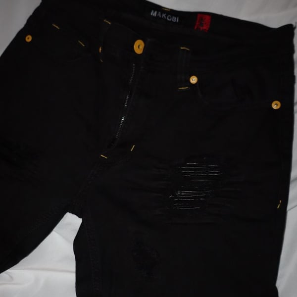 Ripped Black  Skinny Jeans – ,